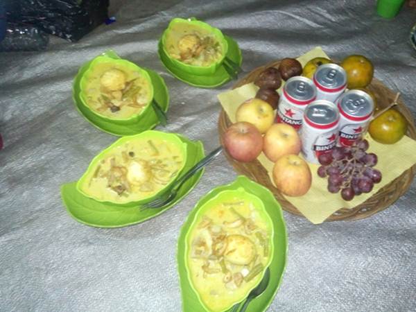 lunch rinjani trekking