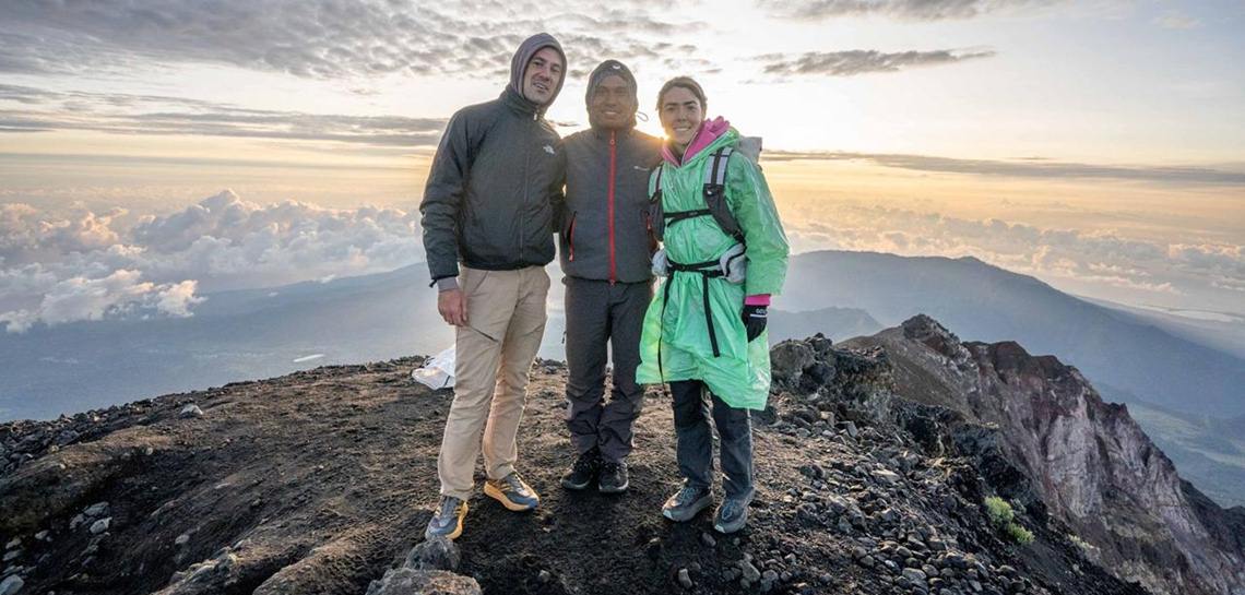 on top Rinjani